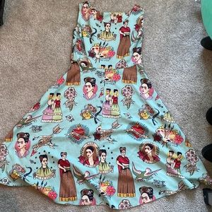 Frida Khalo print dress